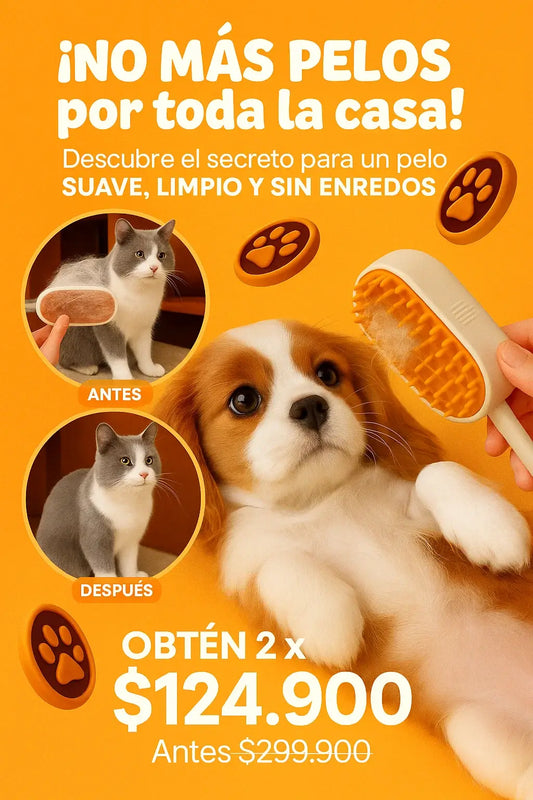 Cepillo Spa Para Mascotas Premium