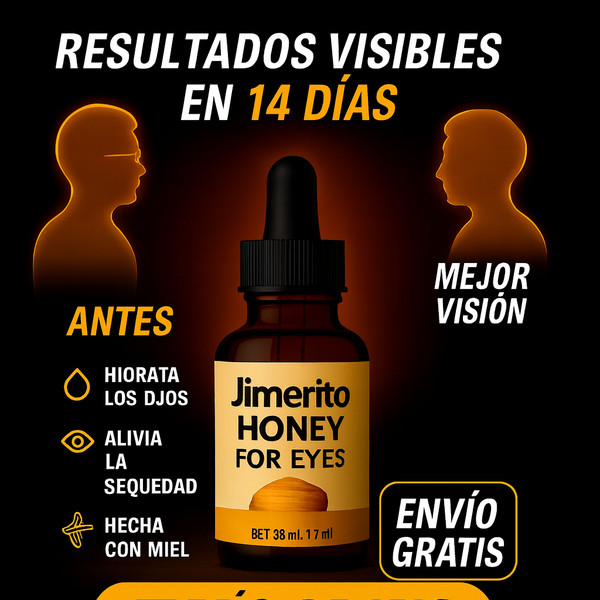 Gotas de Miel para Ojos irritados o cansados
