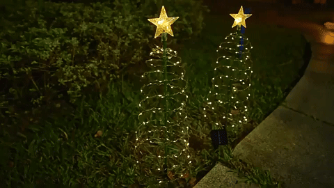 Árbol Solar Espiral Navideño