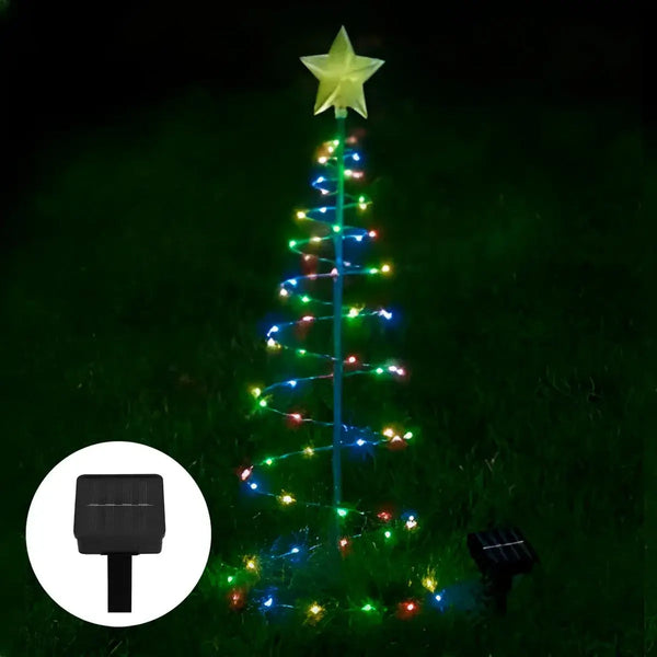 Árbol Solar Espiral Navideño